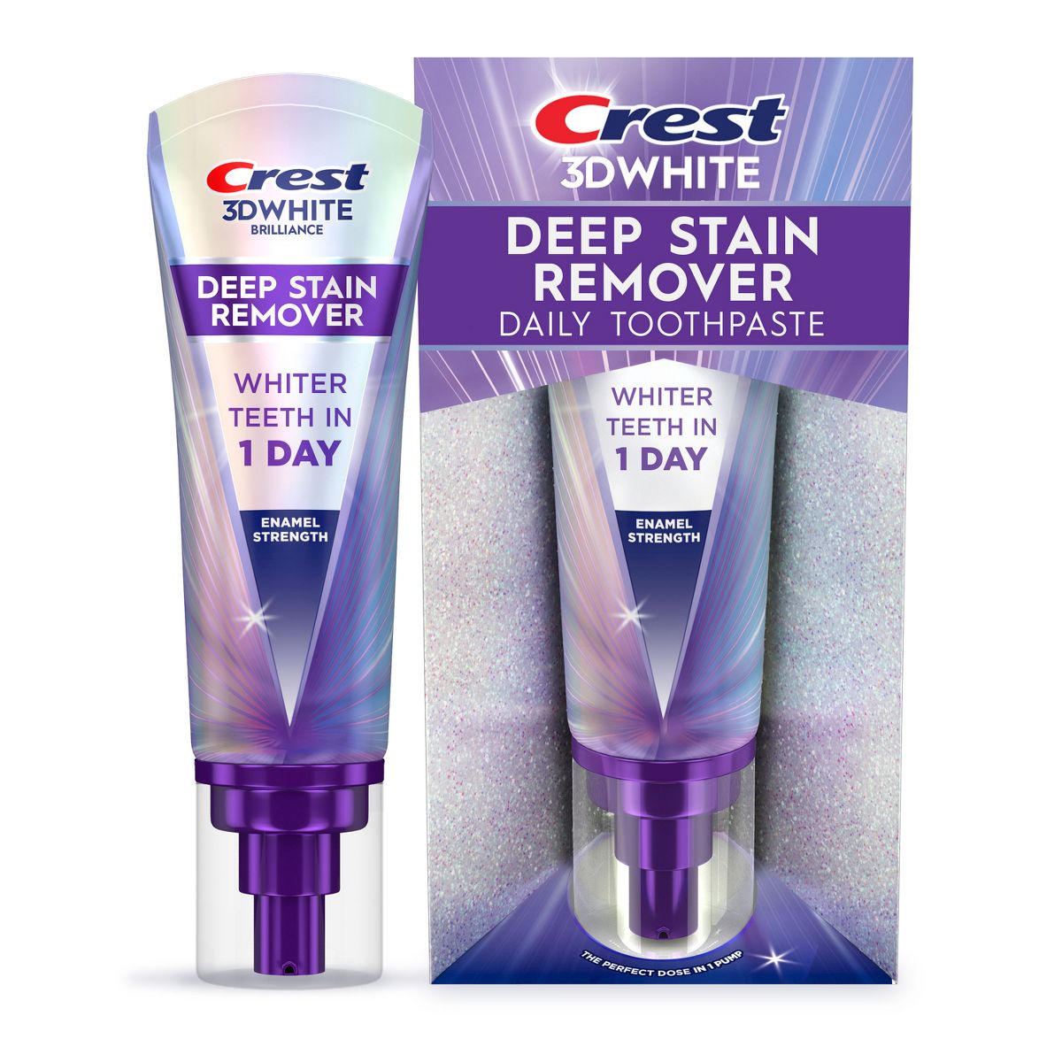 Crest 3D White Deep Stain Remover Enamel Strength - 3.1oz