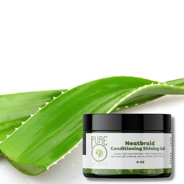 PureO Natural Neatbraid Conditioning Shining Hair Gel - 8oz