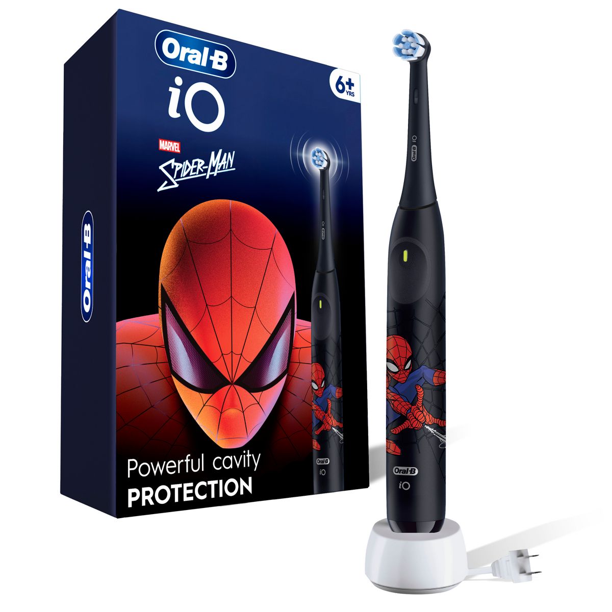 Oral-B iO Kids Spider-Man Limited Rechargeable Powered Electric Toothbrush with Brush Head