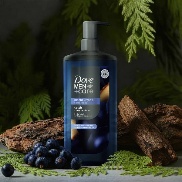 Dove Men+Care Body Wash with Plant-Based Cleansers and Moisturizers - Black Currant & Cedarwood - 26 fl oz