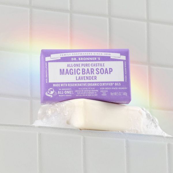 Dr. Bronner's All-One Pure-Castile Magic Bar Soap - Lavender - 5oz