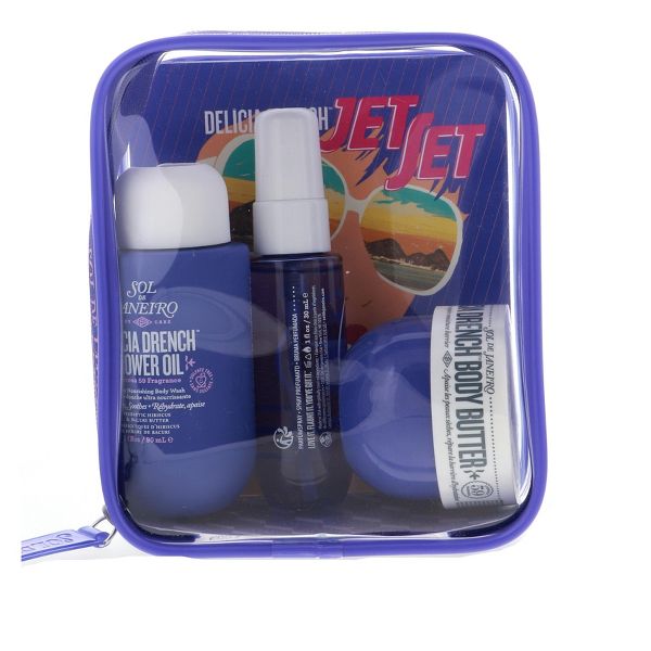 Sol de Janeiro Delicia Drench Jet Set (Body Butter, 1.69 oz, Shower Oil, 3 oz, Perfume Mist, 1 oz)