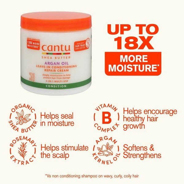 Cantu Argan Oil Leave-In Conditioning Repair - 16 fl oz