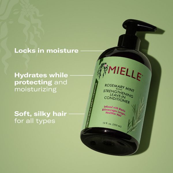 Mielle Organics Rosemary Mint Strengthening Leave-In Conditioner - 12 fl oz