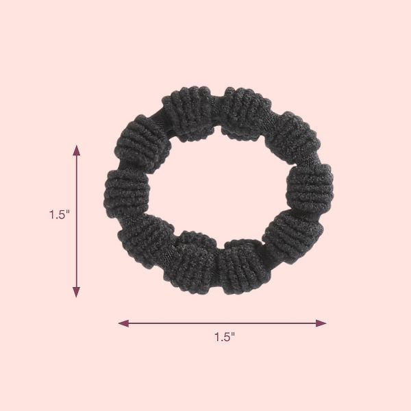 scünci | lüxe Soft Textured Ponytailers with Storage Bag - All Hair - 24pcs
