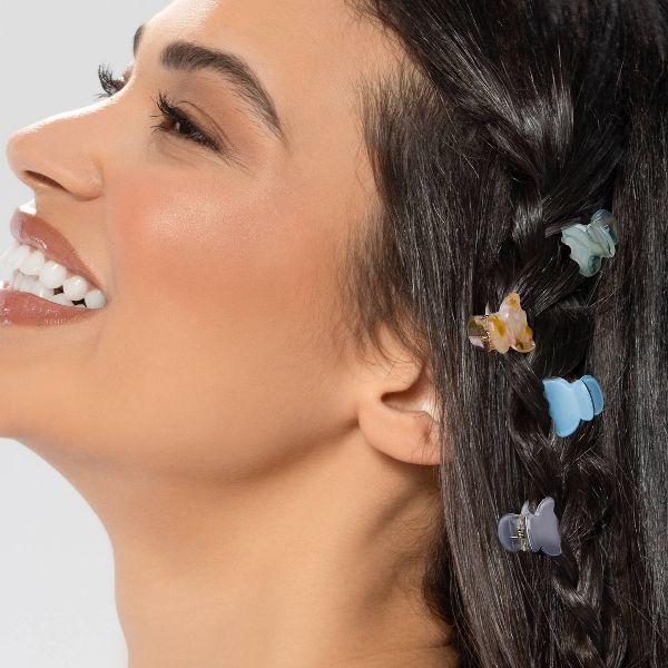 scünci | lüxe Mini Acrylic Classic Claw Clips - 6pcs