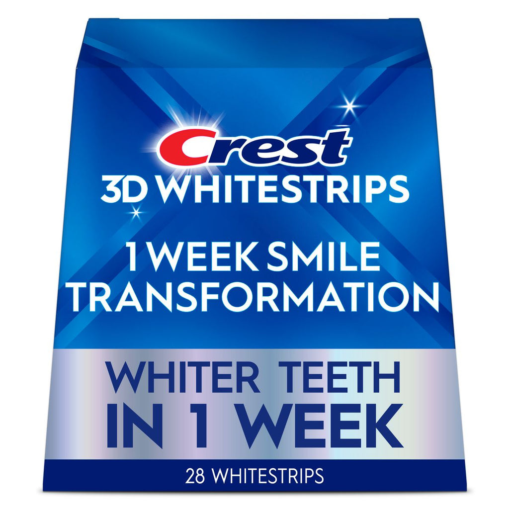 Crest 3D Whitestrips 1 Week Smile Transformation At-home Teeth Whitening Kit - 14 Treatments