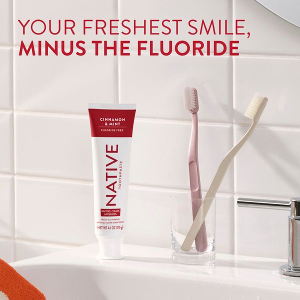 Native Cinnamon Mint Fluoride-Free Toothpaste - 4.1oz