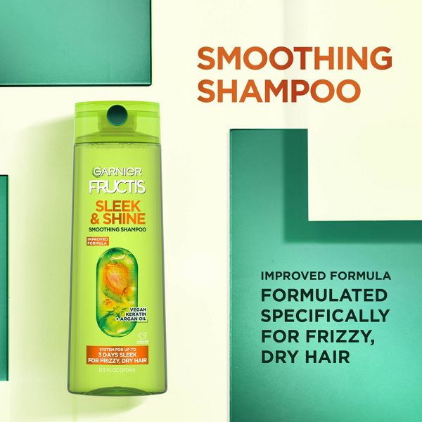 Garnier Fructis Sleek & Shine Fortifying Shampoo for Frizzy Hair - 12.5 fl oz