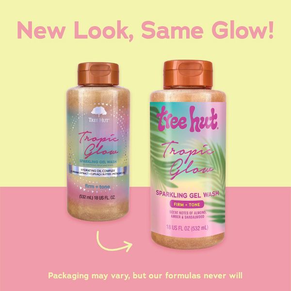 Tree Hut Tropic Glow Foaming Gel Body Wash - 18 fl oz