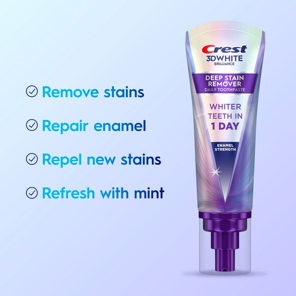 Crest 3D White Deep Stain Remover Enamel Strength - 3.1oz