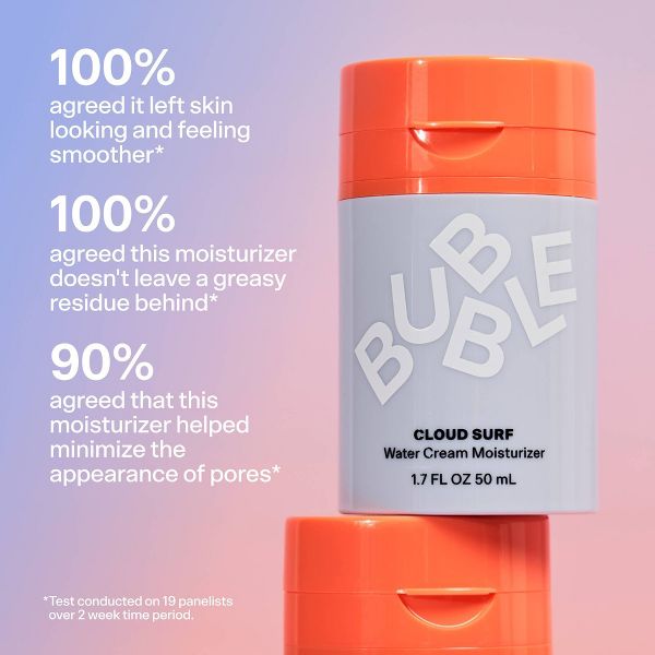 Bubble Skincare Cloud Surf Water Cream Moisturizer - 1.7 fl oz