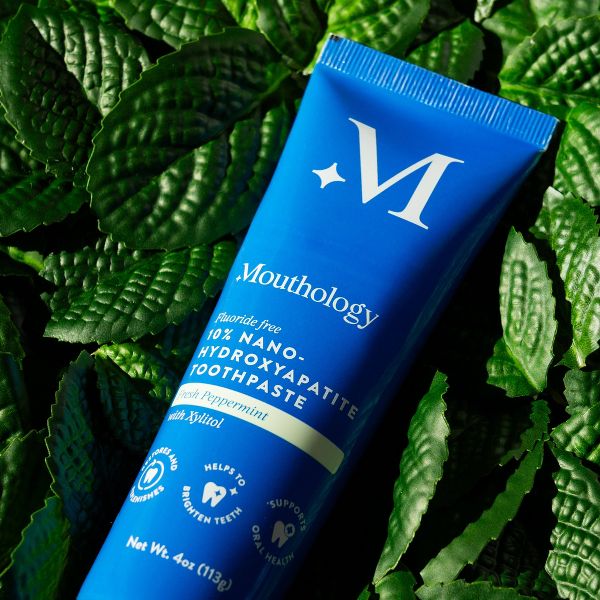 Mouthology 10% Nano Hydroxyapatite Fluoride-Free Sodium Lauryl Sulfate-Free Toothpaste - 4oz