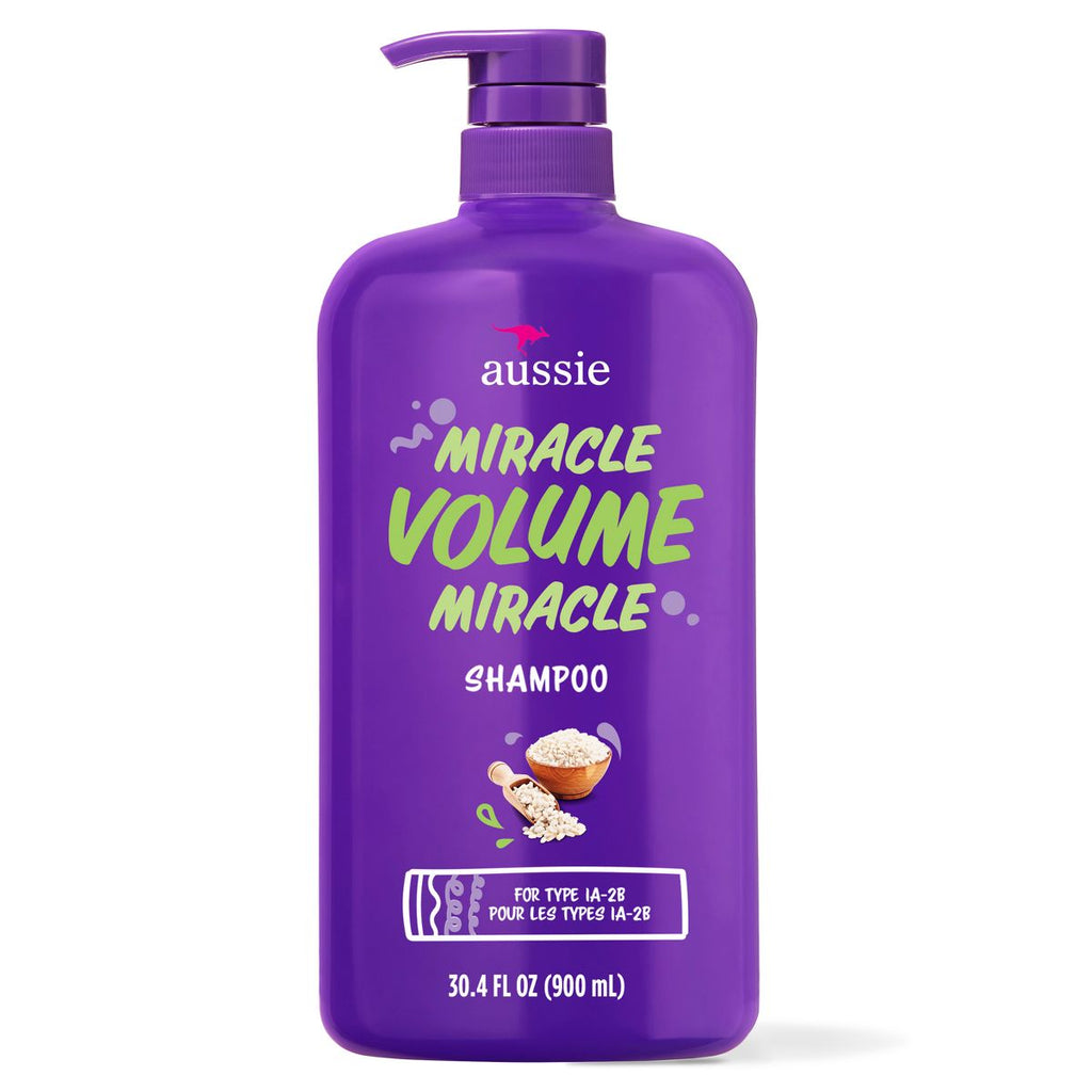 Aussie Paraben-Free Miracle Volume Shampoo with Plum & Bamboo For Fine Hair - 30.4 fl oz