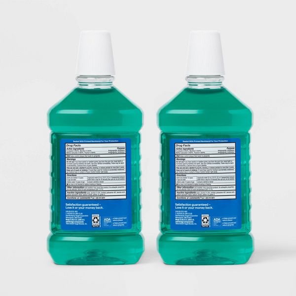 Antiseptic Mouthwash Spring Mint - 101.44 fl oz/2pk - up&up™