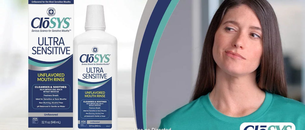 CloSYS Ultra-Sensitive Rinse Unflavored Mouthwash - 32 fl oz