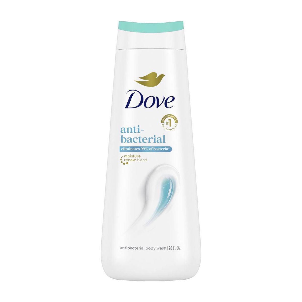 Dove Body Wash Antibacterial Care, Effectively Cleanses & Eliminates 99% of Bacteria - 20 fl oz
