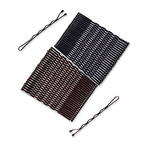 scünci Metal Bobby Pins - Black/Dark Brown - All Hair - 50pcs