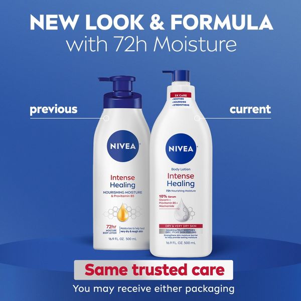NIVEA Intense Healing Body Lotion for Dry Skin Scented - 16.9 fl oz