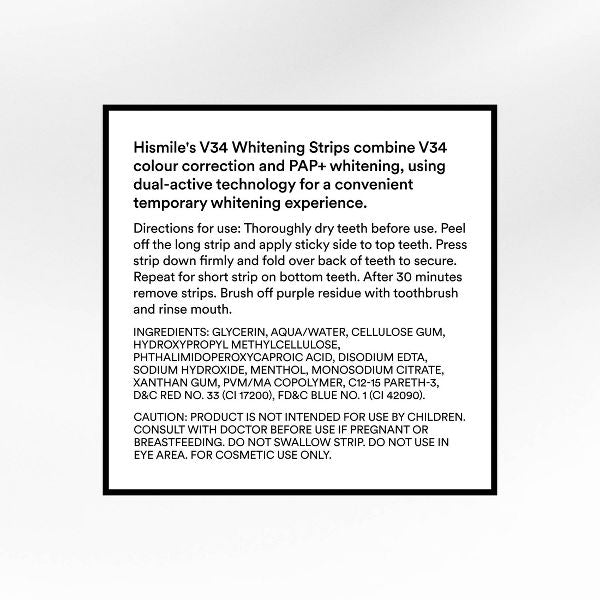 Hismile V34 Teeth Whitening Strips - 14pk