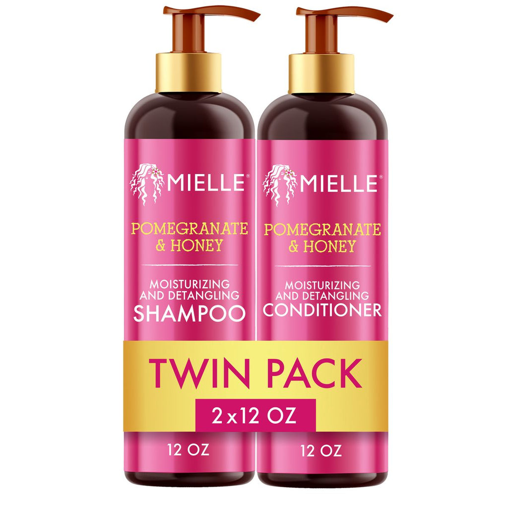 Mielle Organics Pomegranate and Honey Shampoo and Conditioner Set - 24 fl oz