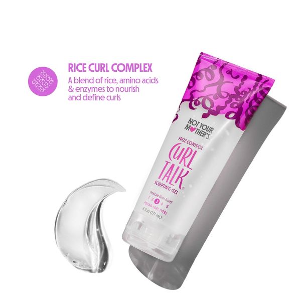 Not Your Mother's Curl Talk Sculpting Gel - 6 fl oz: Curl Enhancing, All Hair Types, Paraben-Free, Silicone-Free