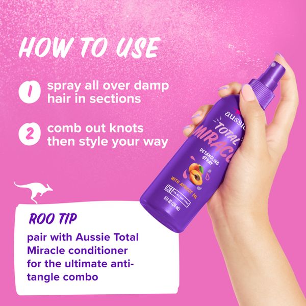 Aussie Total Miracle Sulfate Free Detangler - 8 fl oz