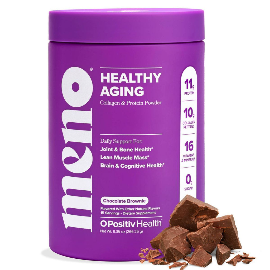 O Positiv MENO Healthy Aging Collagen & Protein Powder - Chocolate Brownie - 9.39oz