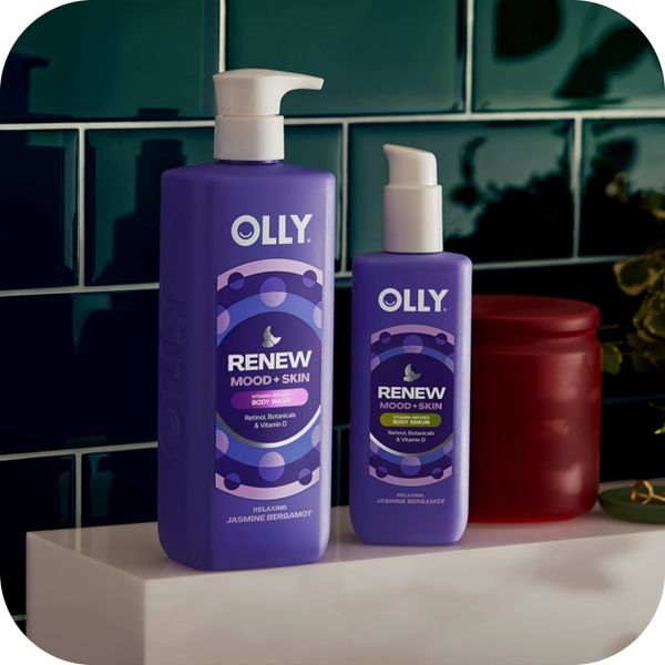 OLLY Renew Mood and Skin Vitamin-Infused Body Wash - Jasmine Bergamot - 17 fl oz