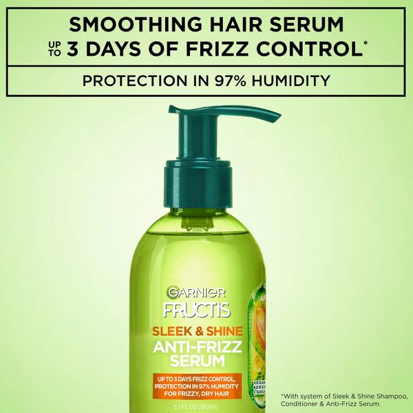 Garnier Fructis Sleek & Shine Anti-Frizz Serum - 5.1 fl oz
