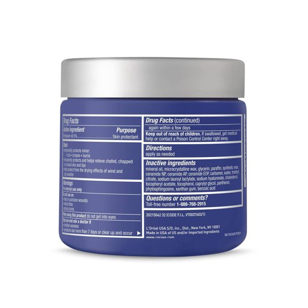 CeraVe Healing Ointment Skin Protectant, Soothes Dry, Cracked and Chafed Skin, Non-Greasy Unscented - 12oz