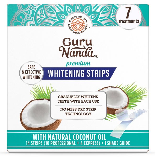 GuruNanda Premium 7 Day Treatment Whitening Strips - 14ct