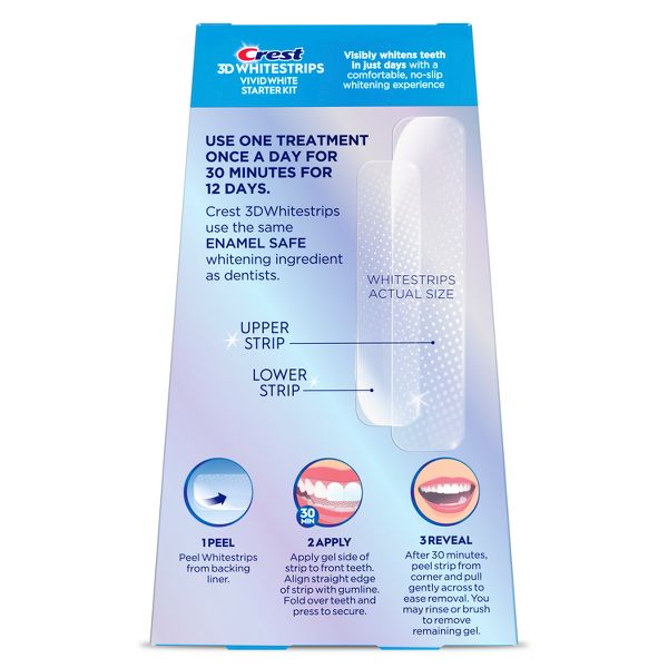 Crest 3D Whitestrips Vivid White Teeth Whitening Kit - 12 Treatments