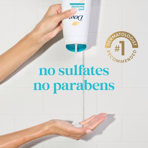 Dove Beauty Antibacterial Body Wash Pump 24hr Lotion-Soft Skin - 30.6 fl oz