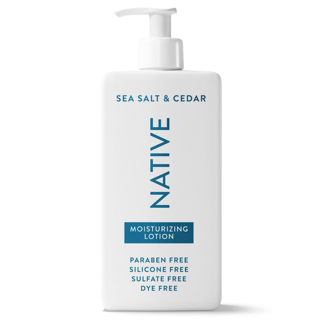 Native Body Lotion Pump - Sea Salt & Cedar - 16.5 fl oz