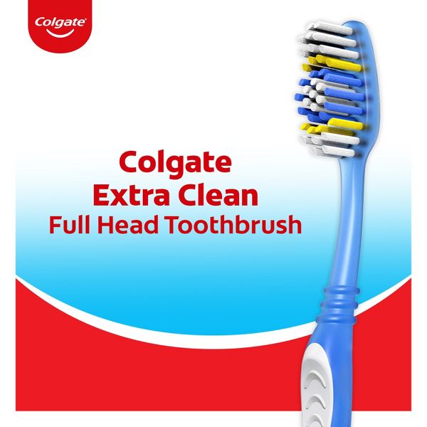 Colgate Extra Clean Manual Toothbrush - Medium - 4ct