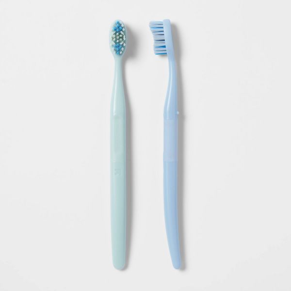 Deep Clean Advanced Care Soft Toothbrush - 2ct - up&up™