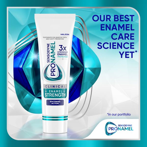 Sensodyne Pronamel Clinical Enamel Strength Whitening Action Toothpaste - 3.4oz/2pk