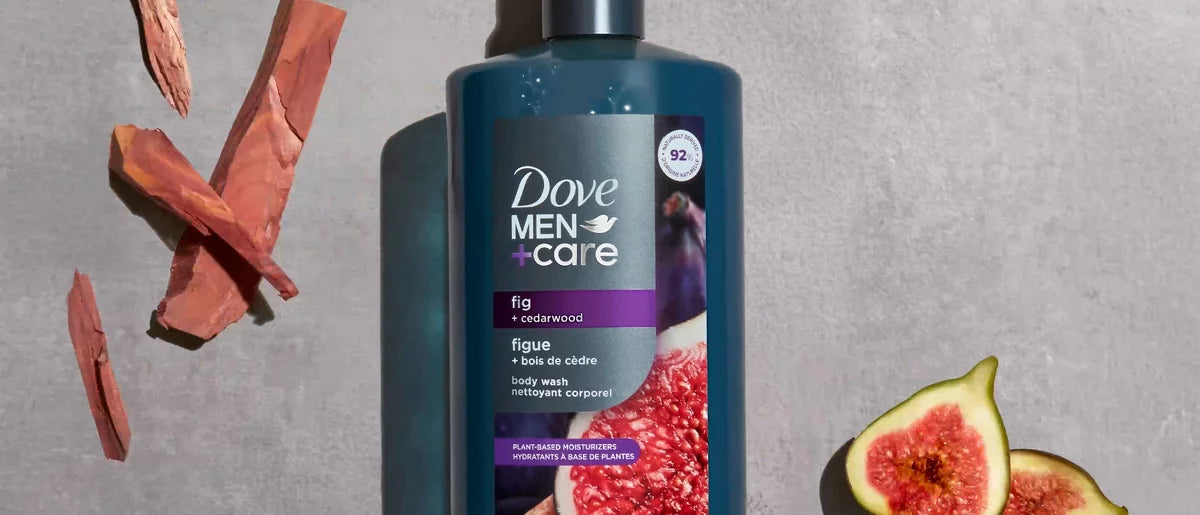 Dove Men+Care Plant-Based Moisturizers Body Wash - Fig + Cedarwood - 26 fl oz