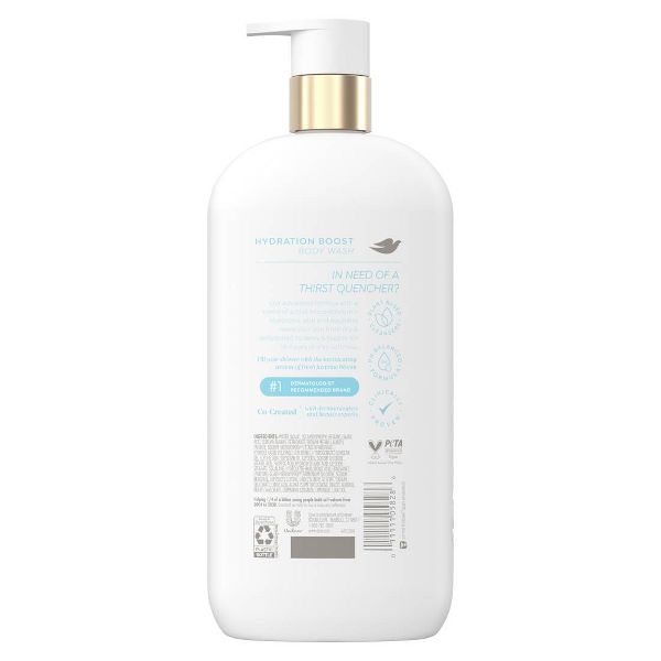 Dove Beauty Hydration Boost Serum Body Wash for Dry Skin with 6% Hydrating Serum - Hyaluronic Acid - 30 fl oz