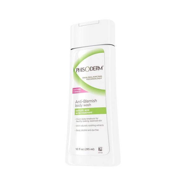 Phisoderm - Anti Blemish Body Wash, Acne Treatment, 10 Oz