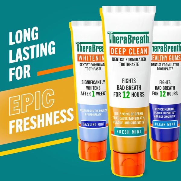 TheraBreath Deep Clean Toothpaste - 4oz