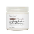 NATURELAB. TOKYO Mainichi Scalp Scrub + Clarifying Shampoo – Buildup Removal + Oil Control, Scalp Detox, Sugar-to-Foam, 8.1 oz