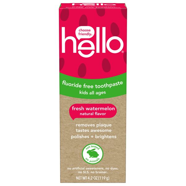 hello Kids' Watermelon Fluoride-Free Toothpaste - 4.2oz