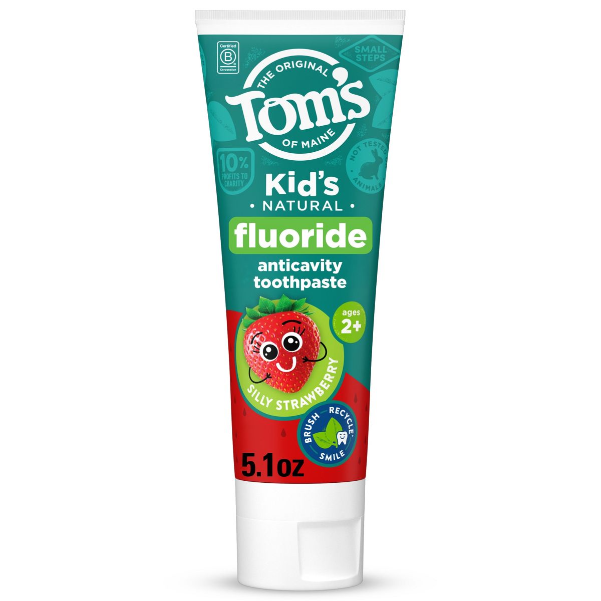 Tom's of Maine Kids Anticavity Fluoride Natural Toothpaste - Silly Strawberry - 5.1oz
