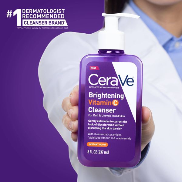 CeraVe Brightening Vitamin C Cleanser For Dull & Uneven Toned Skin - 8 fl oz