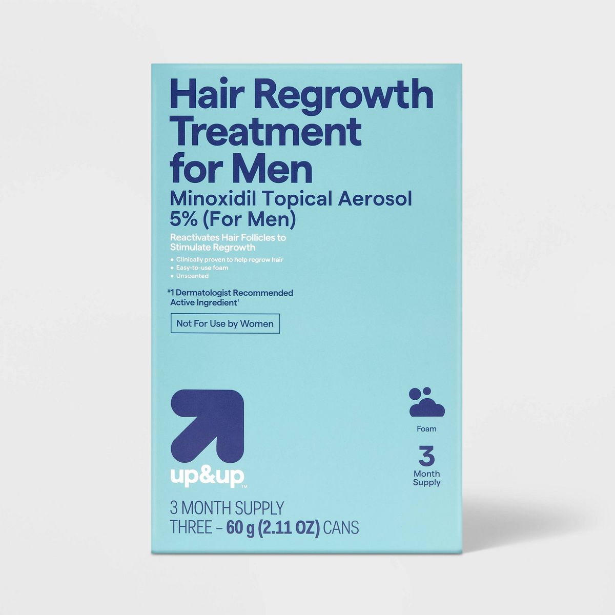 Foam Hair Regrowth Treatment - 2.11floz/3ct - up&up™