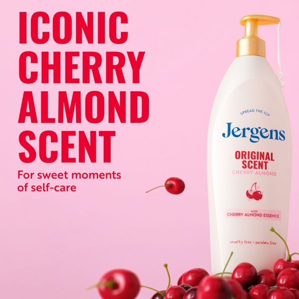 Jergens Original Scent Cherry Almond Moisturizing Body Lotion for Dry Skin - 33.8 fl oz