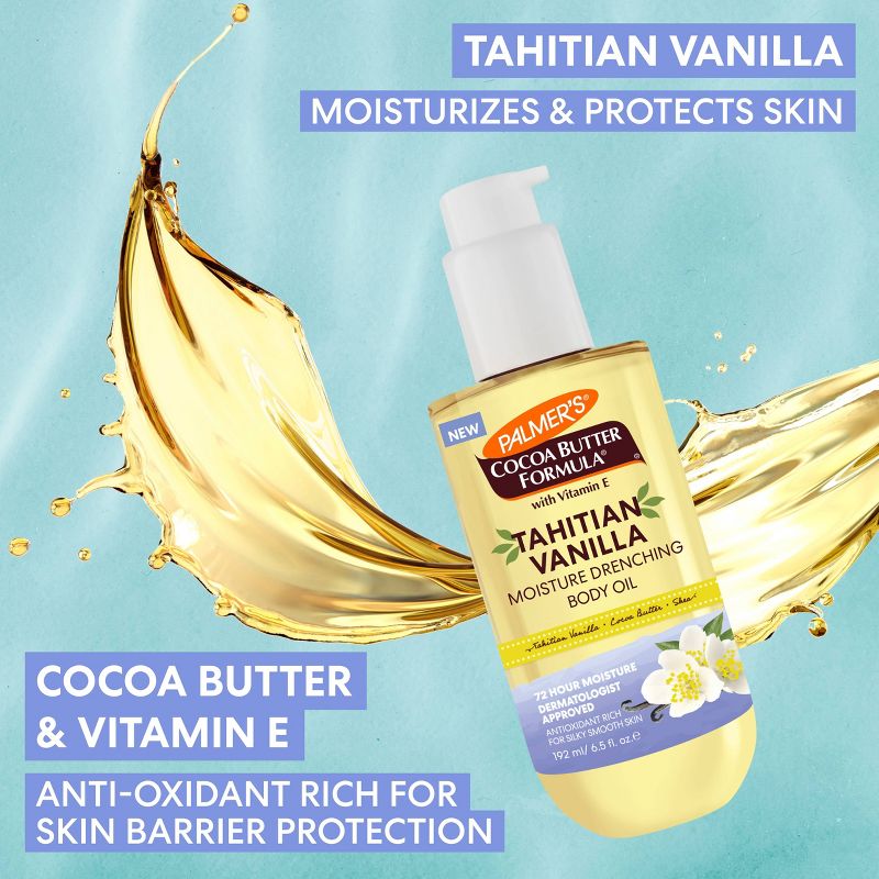 Palmer's Moisture Drenching Body Oil - Tahitian Vanilla - 6.5 fl oz