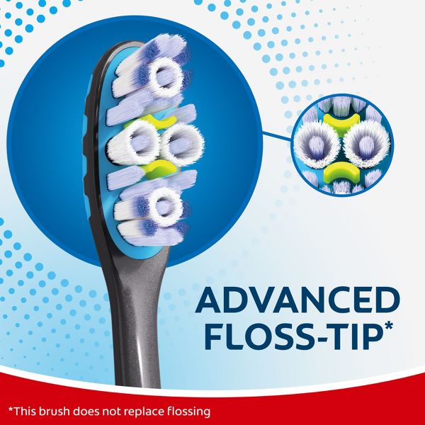Colgate 360 Advanced Floss-Tip Manual Toothbrush - Soft - 2ct
